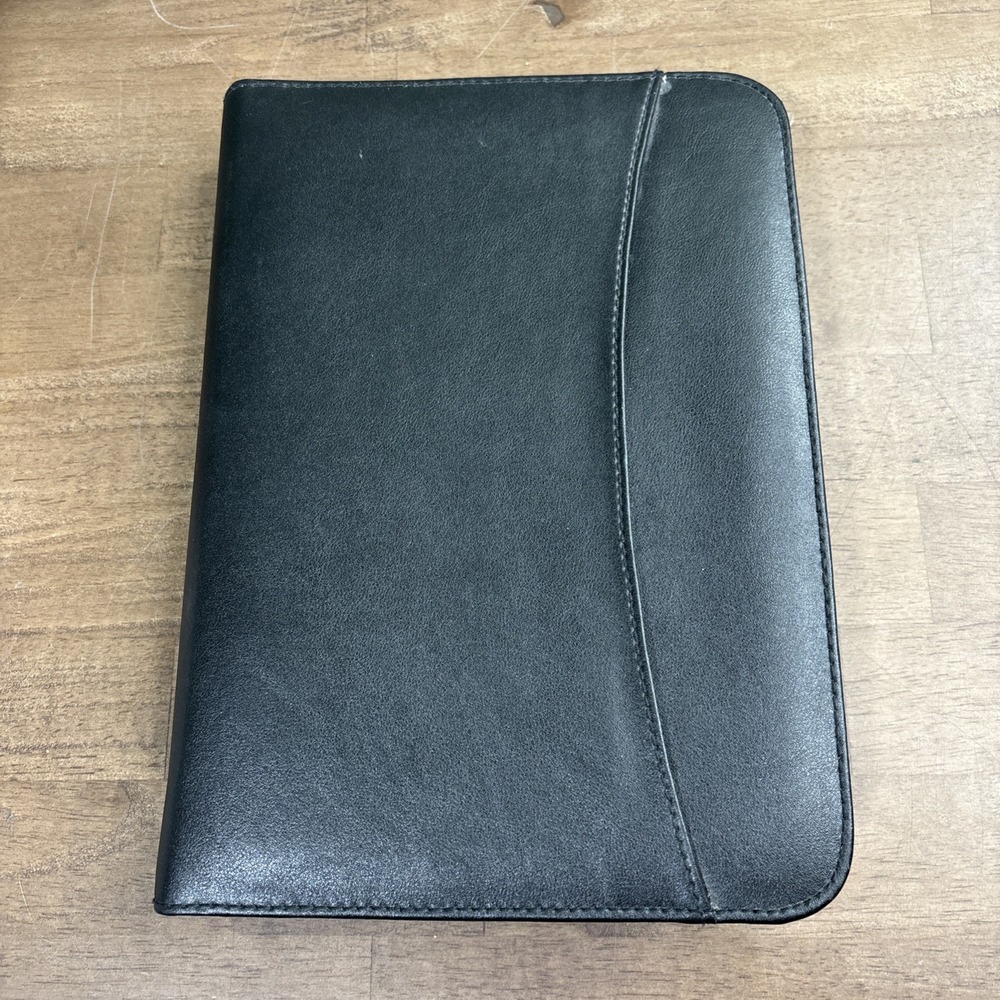 Plan Ahead Faux Leather Zipper 3 Ring Day Planner 10.25" x 7.25"